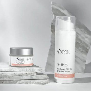 Освітлювальний крем SPF 15 від пігментації навколо очей Smart4Derma Eye Cream B-White Contour 100 мл 00039742 фото