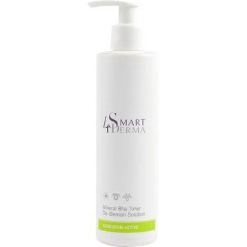 Себорегулюючий мінеральний тонер для проблемної шкіри Smart4Derma Mineral BHA-Toner De-Blemish Solution 0004534534353 фото